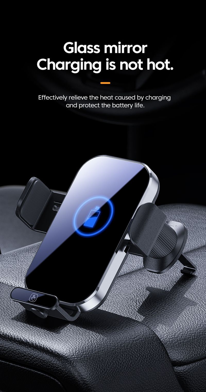 X10s NeW 66W Wireless Super Fast Charging Car Charger Smart Sensor Multi-function Smart Mobile Phone Holder_autovado.com