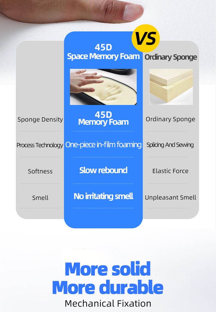 A 45D Slow-Rebound Space Memory Foam With Double Hooks For The Car Seat Side Sleeping Headrest_autovado.com