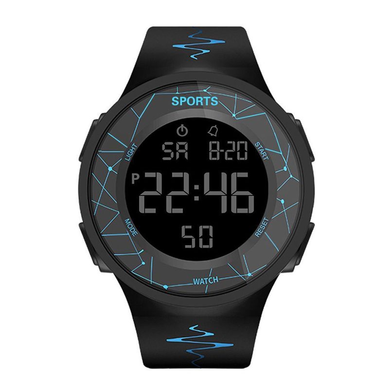 Waterproof Luminous Electronic Watch Men's Trendy Female Student Teenager Multifunctional Sports Watch Shake Face _autovado.com
