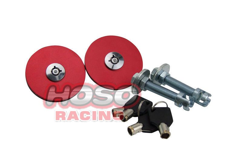 Car hood auto parts car modified hood lock aluminum alloy frosted racing modified hood lock_autovado.com
