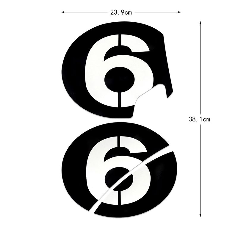 Suitable for Vespa Vespa car body modification GTS300 GTV no. 6 waterproof decals_autovado.com