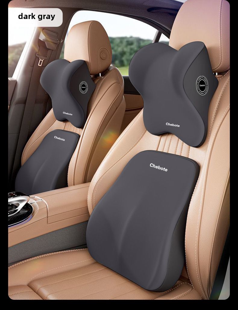 Comfortable lumbar support neck pillow car neck pillow seat cushion neck memory foam Four Seasons universal car pillow waist cushion_autovado.com