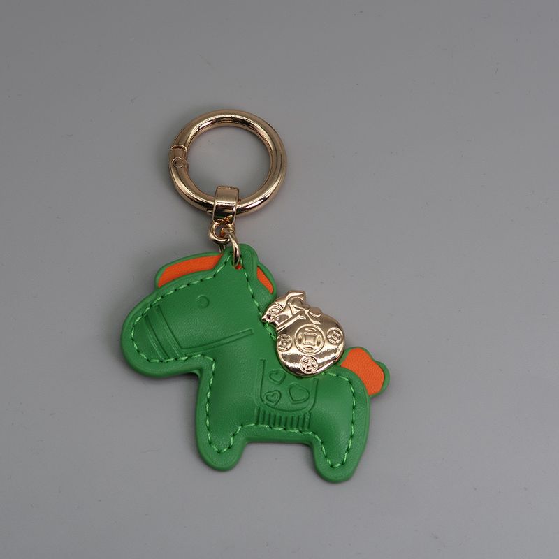 Immediately Get Rich Bracelet Keychain Leather Cartoon Pony Pendant Couple Bag Net Celebrity Car Keychain_autovado.com