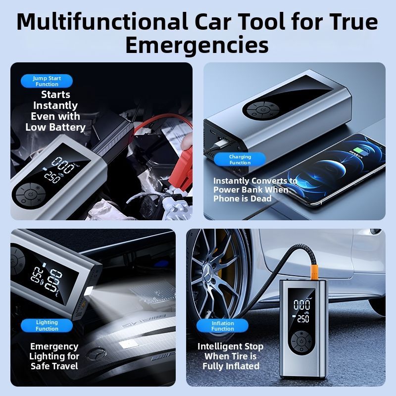 ZHINANCHE.| Electric Car Inflator & Emergency Jump Starter_autovado.com
