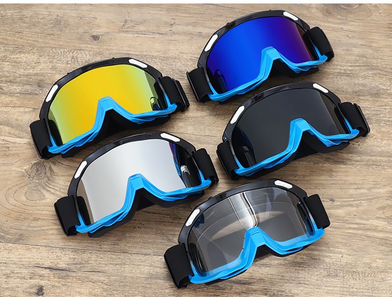 Motorcycle Goggles Off-Road Bike Windproof Sunglasses For Mountain Cycling Motocross Helmet Visor With Interchangeable Lenses_autovado.com