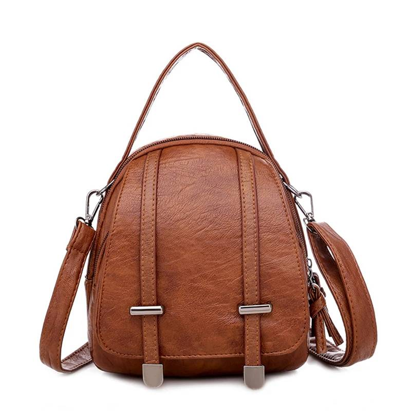 Multi-Functional Soft PU Leather Small Shoulder Bag For Women Vintage Fashion Crossbody Bag Female Purse Cell Phone Handbag_autovado.com
