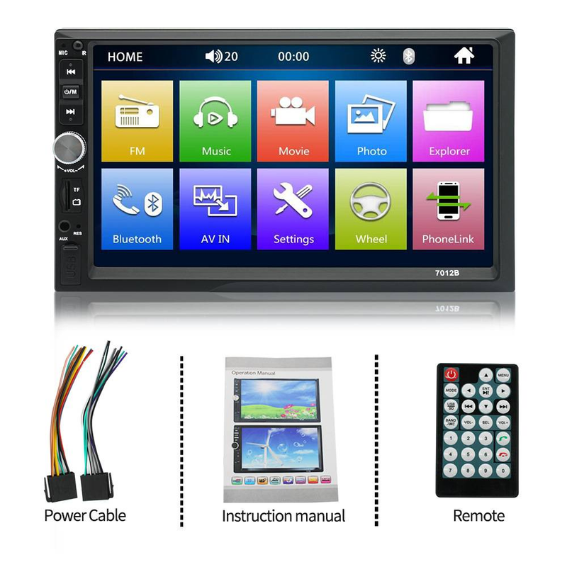 7 Inch Player Bluetooth Touch Screen Stereo Radio Car MP4 & MP5 Players_autovado.com