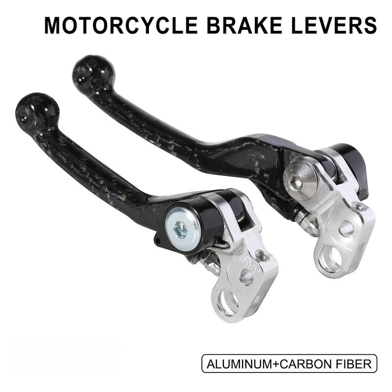 Carbon Fiber Motorcycle Brake & Clutch Levers - Lightweight & Durable Upgrade For Enhanced Control (Compatible With Multiple Models)_autovado.com