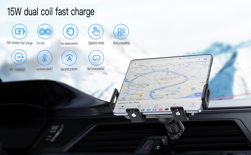 New CE certified ZfoldFlip car wireless charger suitable for Samsung folding screen mobile phone holder_autovado.com