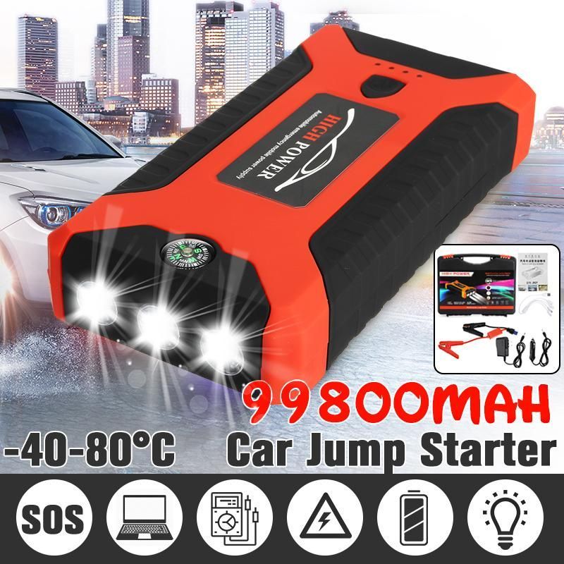 99800mAh High Powerbank Jumper Starter Jump Start Car Power Bank With Tire Pump_autovado.com