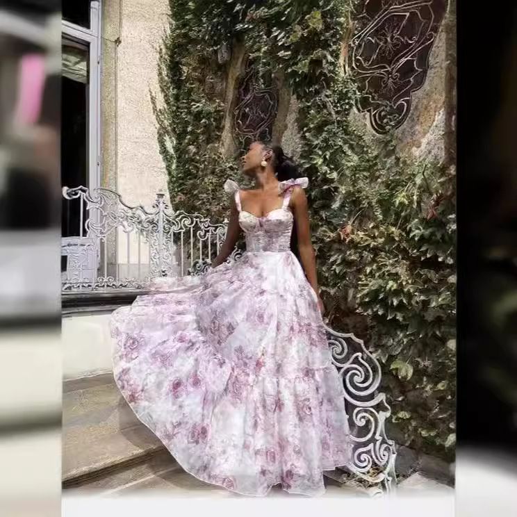 Women's Clothing fashion organza fairy long temperament evening dress_autovado.com
