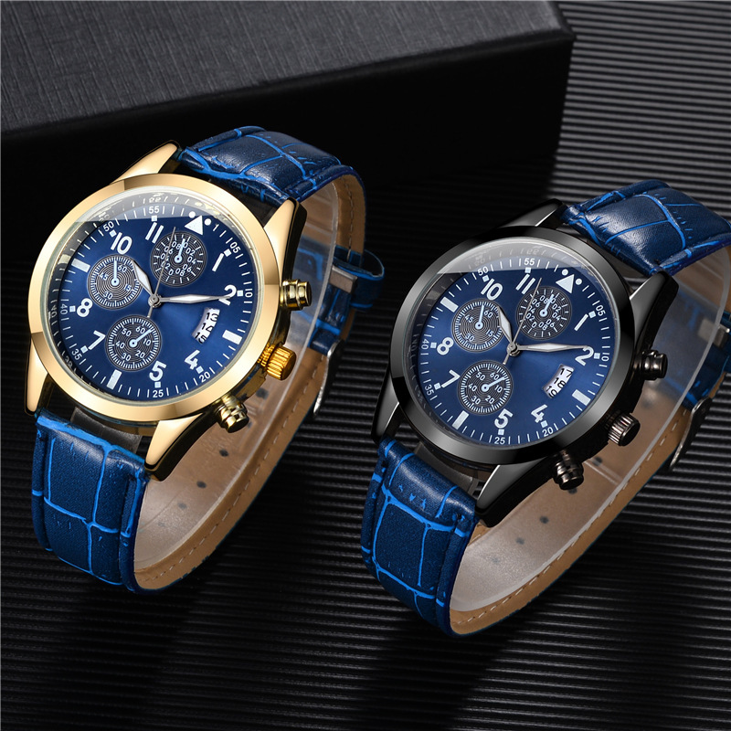 Steel band luminous calendar men's business fashion watches multi-functional sports watches men's_autovado.com