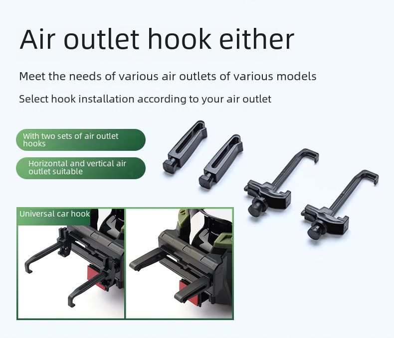 Car water cup holder car air conditioning outlet beverage holder milk tea cup holder ashtray fixing bracket with Hook_autovado.com