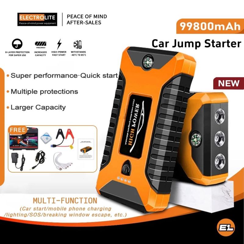 99800mAh 12V Jumper Powerbank Tire Air Pump Booster Portable USB Charger Emergency Battery Charge Start Phone Charging_autovado.com