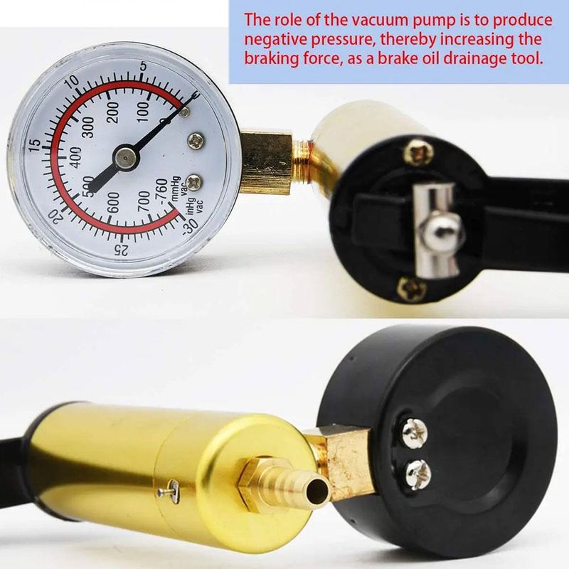 Car Air Conditioning Extraction Manual Powerful Suction Tool Brake Replacement Oil Vacuum Pump_autovado.com
