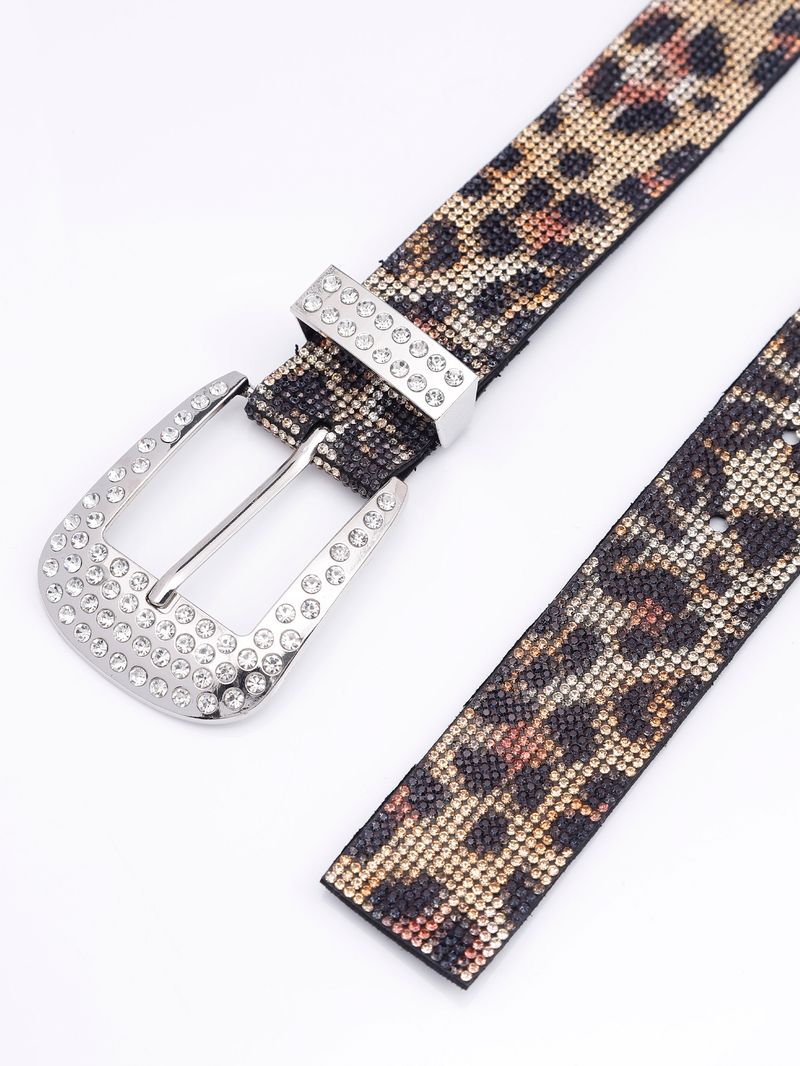 HOT Gorgeous and Shiny Rhinestone Jeans Pants Western Cowgirl Bling Studded Design Ladies Fashion Belt Gift For Women_autovado.com
