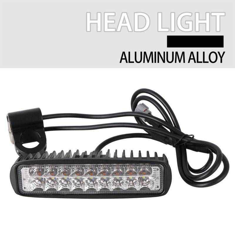 Aluminum Long Style Modified Headlight - High Brightness LED, Black Finish, 16x13x8mm, Compatible With Multiple Vehicle Models_autovado.com