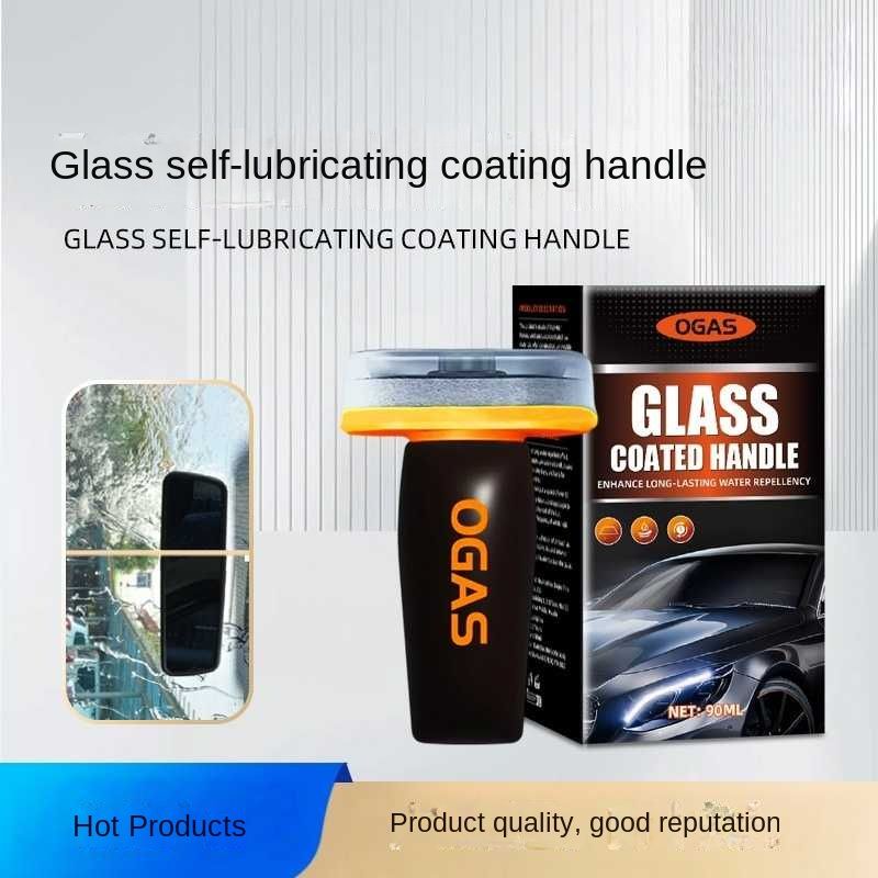 Self-Lubricating Coating Handle For Automotive Glass, Windshield, Side Windows, And Rearview Mirrors - Oil Film Removal Coating Handle Brush_autovado.com