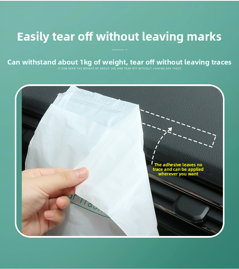 Adhesive Mini Stand Small Desktop Trash Disposable Car Vomit Bags_autovado.com