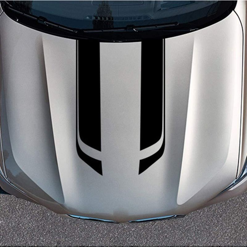 Car Machine Cover Decorative Striped Stickers, Suitable For All Cars, SUVs, Off-road Vehicles, Universal Stickers_autovado.com