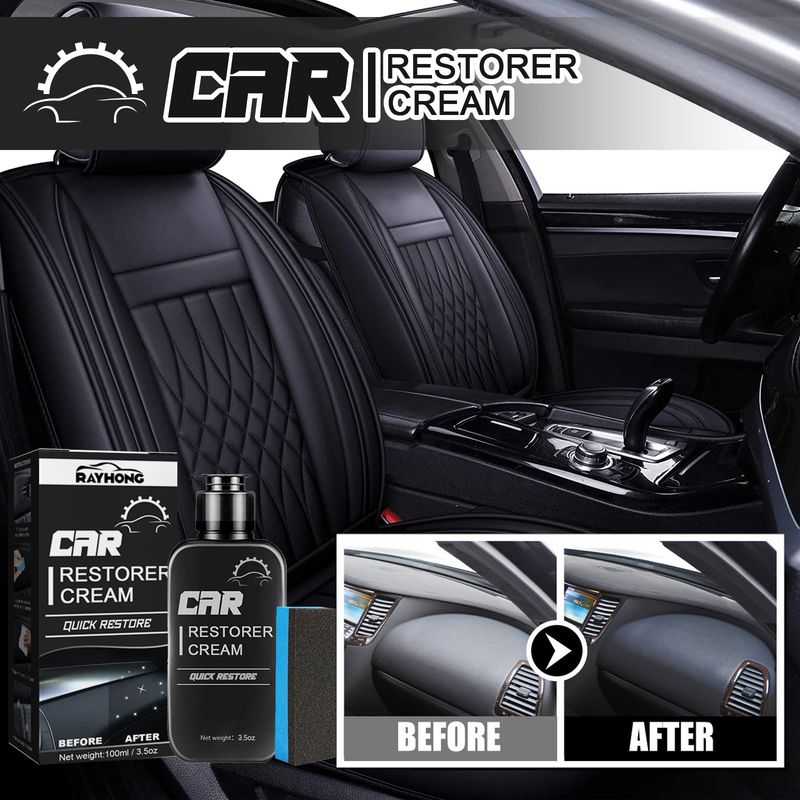 car interior refurbishment agent coating plastic dashboard wax dustproof polish leather maintenance_autovado.com