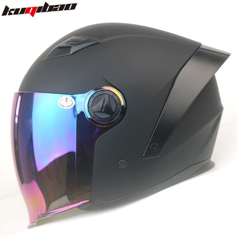 CoolRide Pro Motorcycle Helmet For Men & Women - Dual Visor ABS 3/4 Helmet With 3C Certification - Lightweight & Ventilated For All Seasons_autovado.com