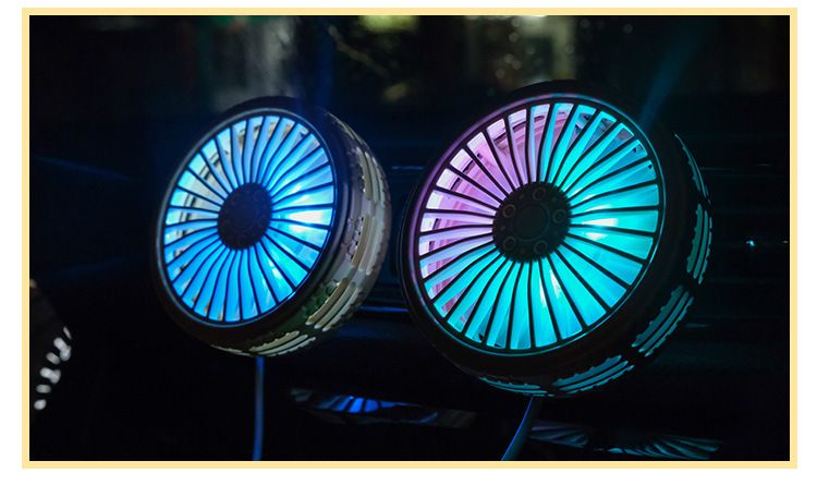 Flash F203A USB Fan Air Vent Light LED Creative Interior Car Supplies_autovado.com