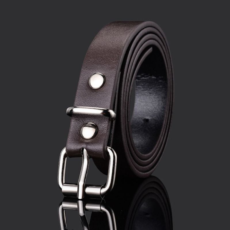 HOT Boys Girls Design Vintage Retro Pin Buckle Waistband Trouser Dress Belts Children Leather Belt Thin Waist Strap_autovado.com