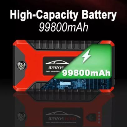 99800mAh 12V Jumper Powerbank Tire Air Pump Booster Portable USB Charger Emergency Battery Charge Start Phone Charging_autovado.com