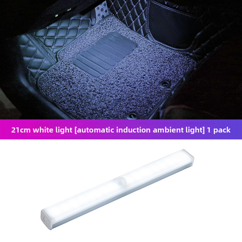 LED Ambient Car Interior Modification Decoration Wireless No Wiring Automatic Intelligent Sensor Footwell Light_autovado.com