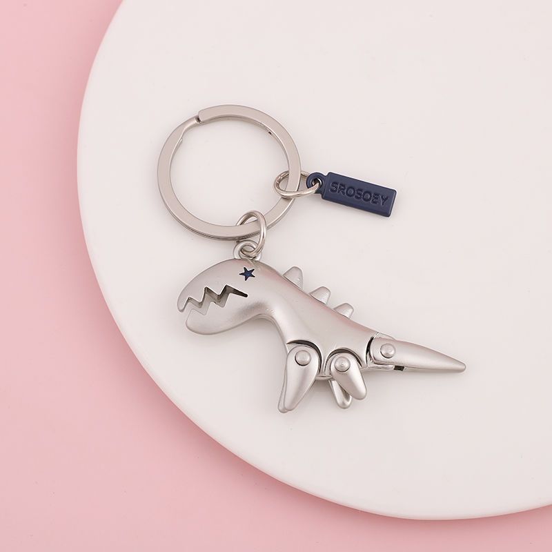 Suede Keychain Internet Celebrity Little Dinosaur Pendant Cute Cartoon Car Key Chain Pendant Creative Gift For Women_autovado.com