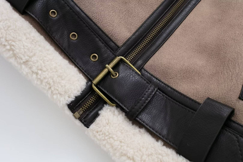 Women's Clothing fur double-sided short jacket _autovado.com
