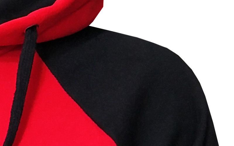 Men's Clothing autumn and winter new hooded pullover color matching couple sweatshirt_autovado.com