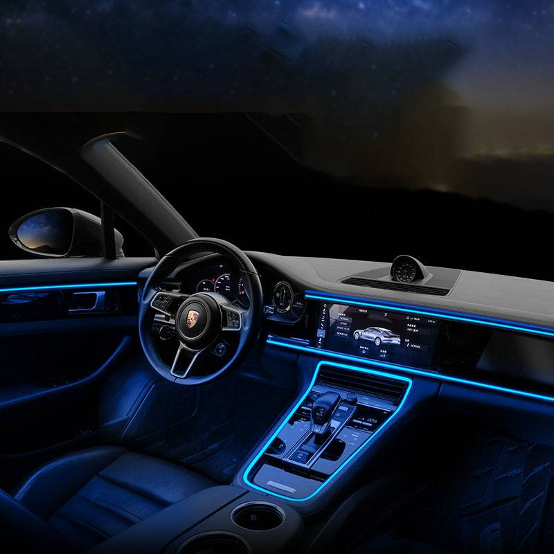 EL cold light guide car atmosphere light bar car atmosphere light universal model _autovado.com