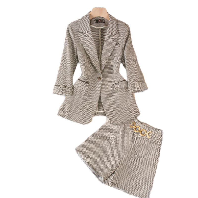 Women's Clothing casual trousers, high-end diamond suit shorts, two-piece suit_autovado.com