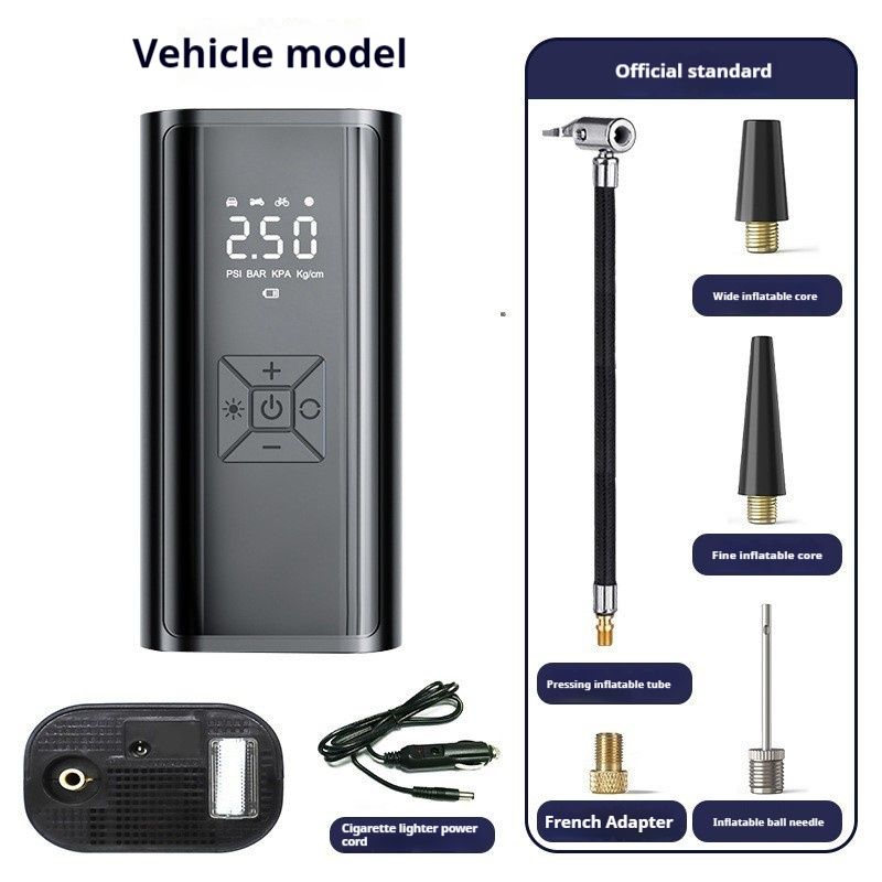 Outdoor sports, travel, car, motorcycle, inflation pump, portable, intelligent, wireless, digital display, inflator, multifunctional tire, emergency_autovado.com