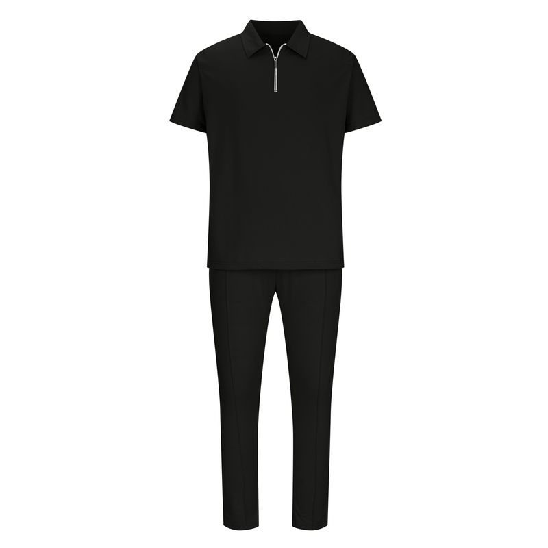 Men's Basic Solid Color Casual Sports Suit_autovado.com