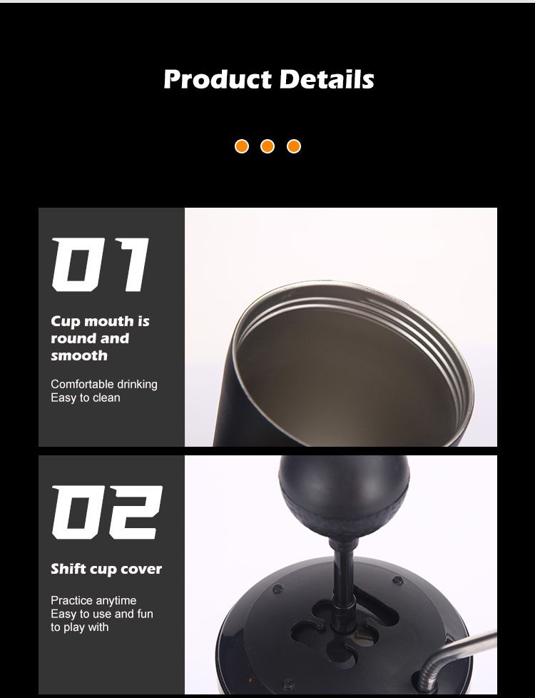 Car Cup Holder Bottle - 500ml With Straw_autovado.com