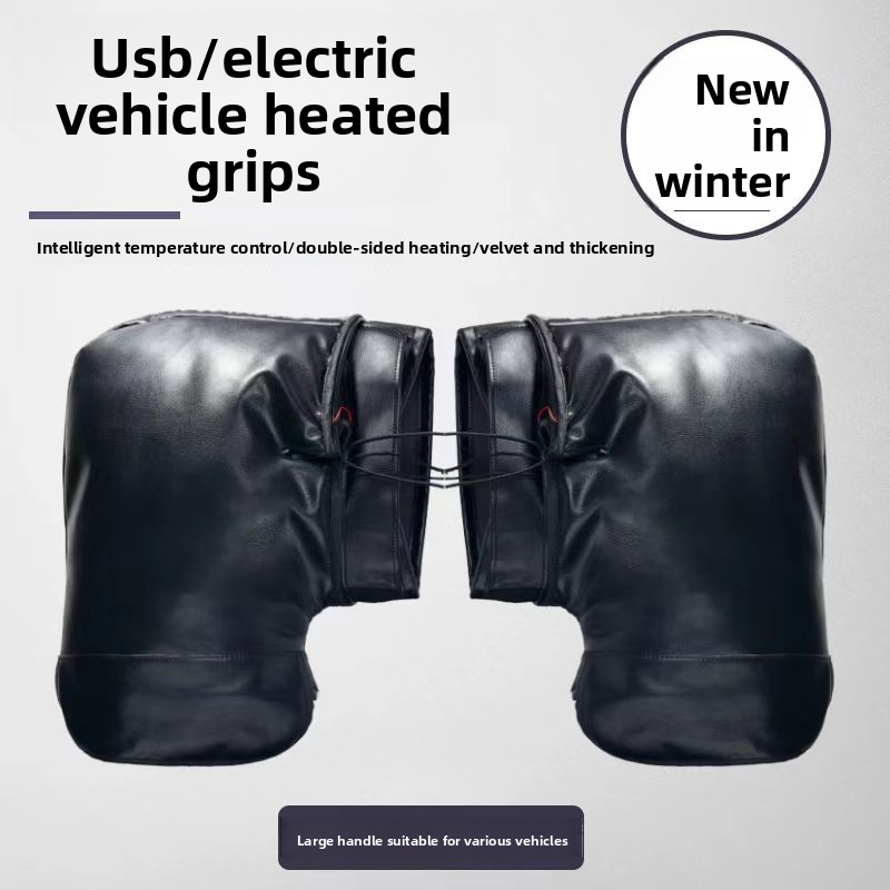 Winter Motorcycle Electric Battery Bike Throttle Gloves Warm Cold-Proof Windproof Anti-Freeze Handlebar Covers_autovado.com