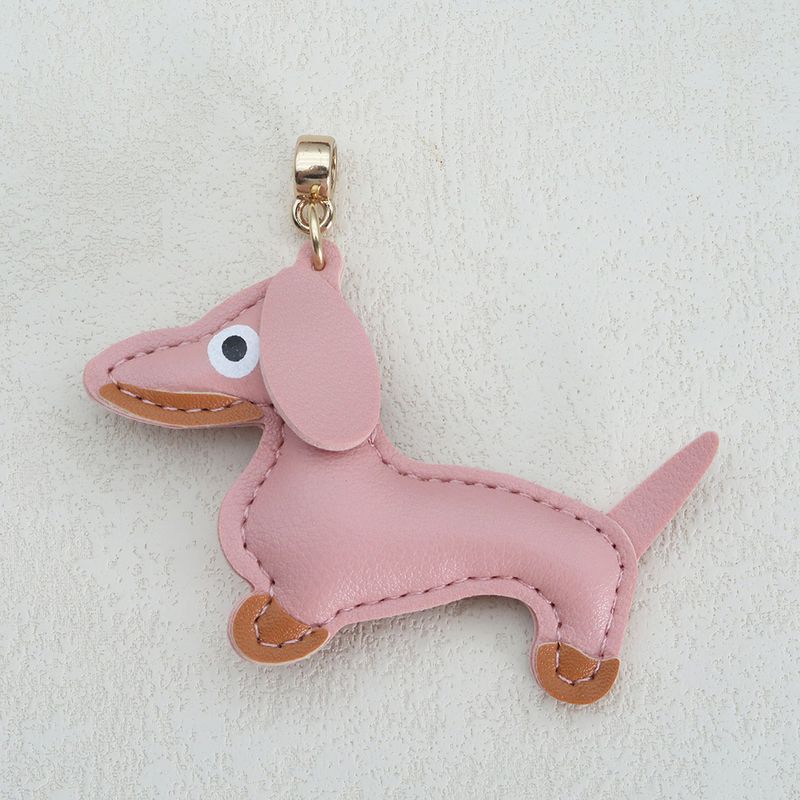 Dachshund Pendant Cute Diy Lanyard Leather Puppy Bag Pendant Schnauzer Couple Car Pendant_autovado.com