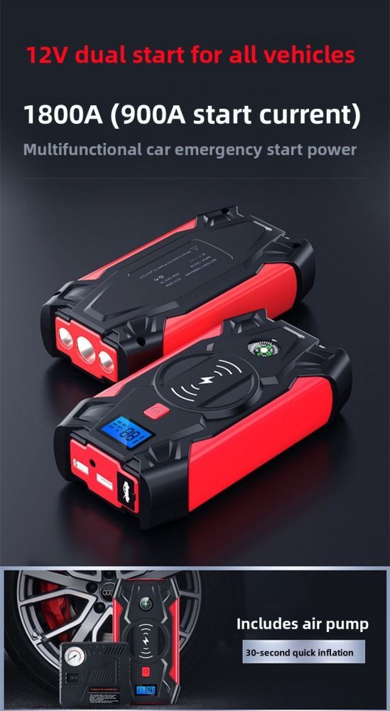 99800mAh Emergency Jumper With Pump Jump Power Bank Car Starter_autovado.com