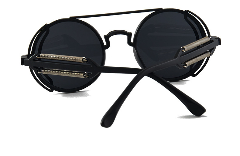 Unisex Cyberpunk trend Retro sunglasses Round sunglasses_autovado.com