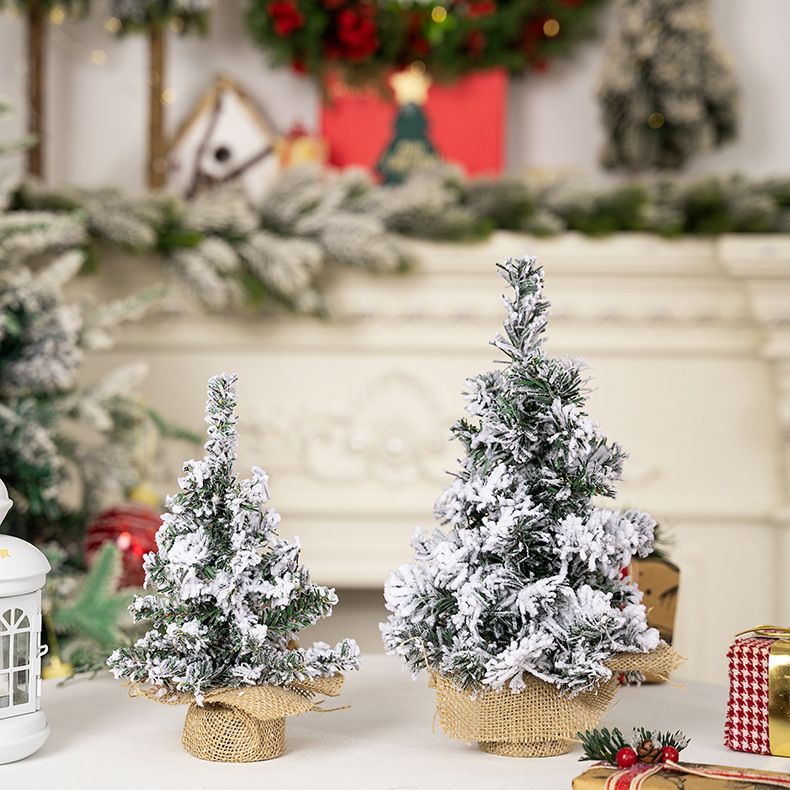 Christmas decorations Creative Christmas Tree Mini tree Tabletop decoration Christmas snow spray tree_autovado.com