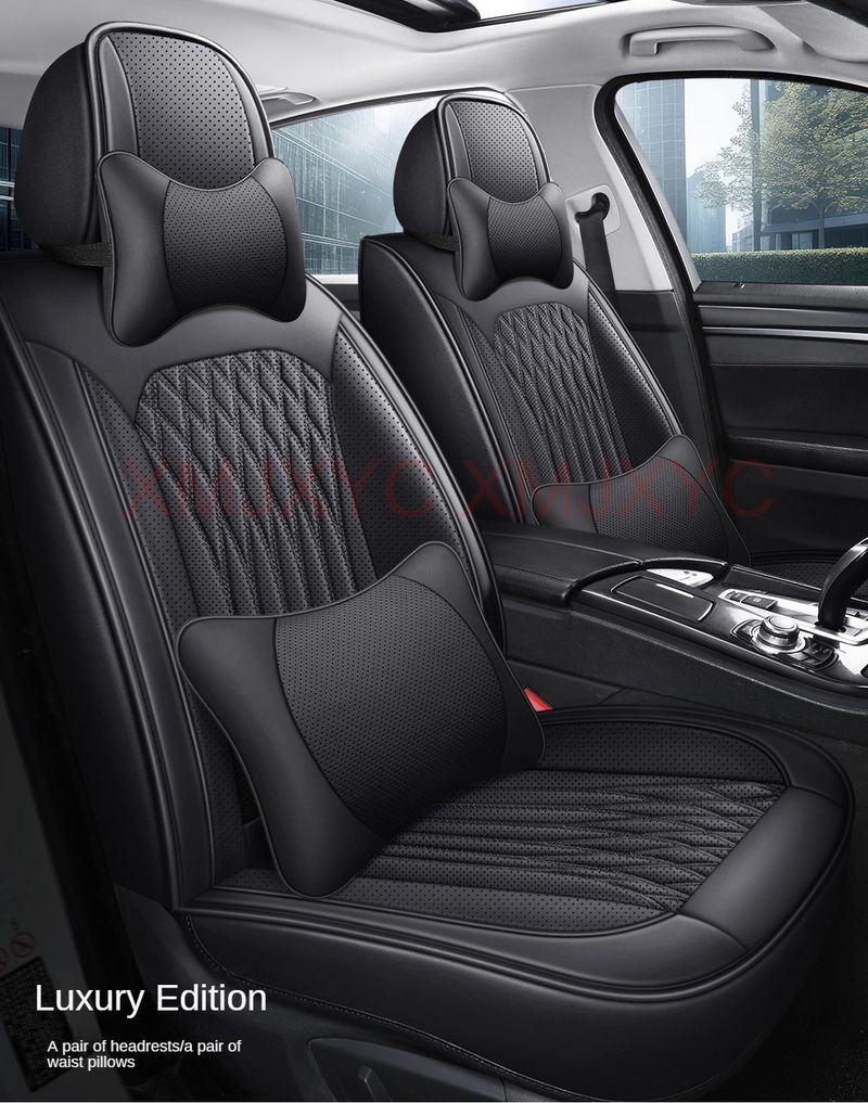 Pu Leather Universal Car Seat Cover For TOYOTA Corolla Camry RAV4 CHR Highlander Land Cuirser Prado Interior Accessories_autovado.com