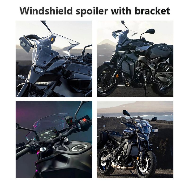 Applicable To Yamaha MT-09 2024- Motorcycle Modification Accessories Windshield Protection_autovado.com