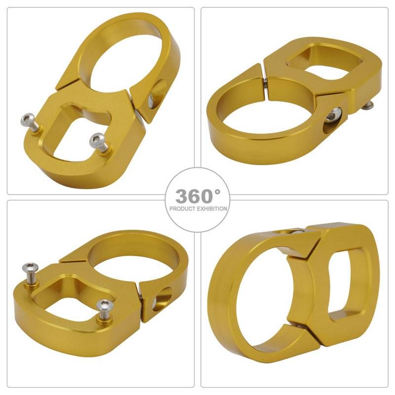 Aluminum Alloy Motorcycle Dashboard Mount Bracket For Off-Road E-Bike Customization - Lightweight & Durable (4x7x1cm, Black/Gold/Orange)_autovado.com