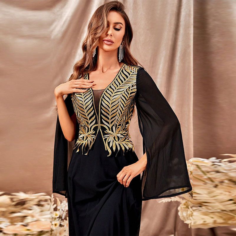 New Year Mom dress dress Embroidery dress Bridesmaid evening dress_autovado.com