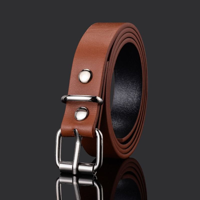 HOT Boys Girls Design Vintage Retro Pin Buckle Waistband Trouser Dress Belts Children Leather Belt Thin Waist Strap_autovado.com