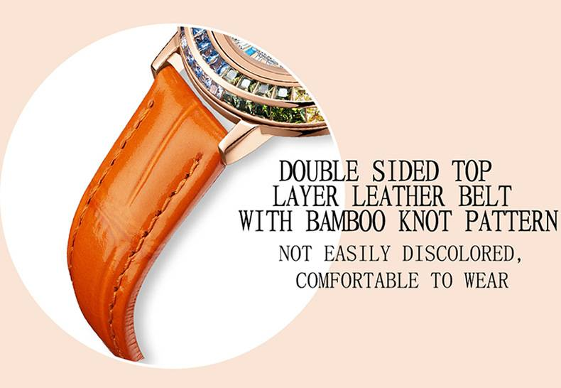 Ladies high-end crystal jewelry with diamond inlaid quartz watch, light luxury dress jewelry watch_autovado.com