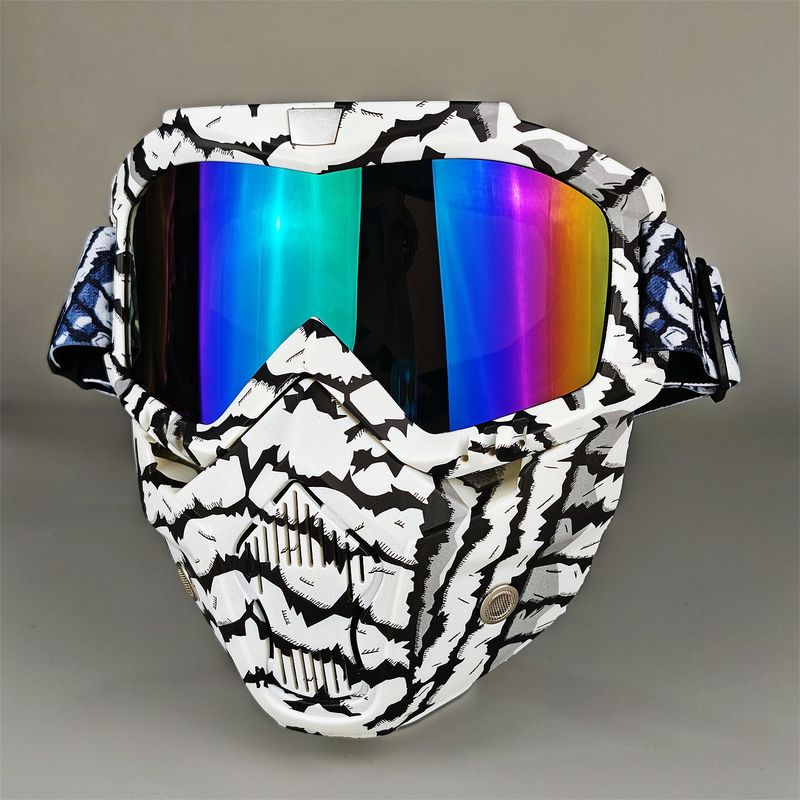 NAFEIB Multi-Purpose Sports Goggles With Interchangeable Lenses - Windproof UV Protection Anti-Glare Mask For Cycling Skiing Outdoor Activities_autovado.com